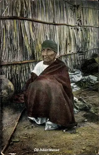 Ak Arizona USA, Old Indian Woman