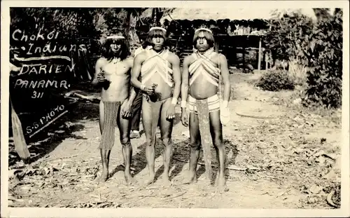 Foto Ak Darien Panama, Chokol Indians, Indios, um 1920