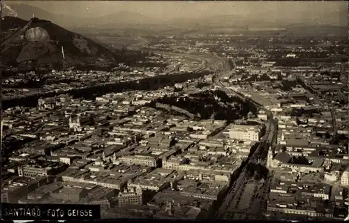 Ak Santiago de Chile, Gesamtansicht, Vogelschau, um 1920