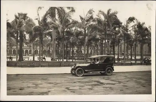 Foto Ak Lima Peru, Placa de Armas, Automobil, um 1920