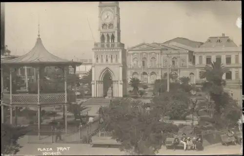 Ak Iquique Chile, Plaza Prat, um 1920