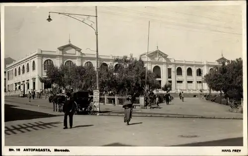 Ak Antofagasta Chile, Festzug, Musikkapelle, um 1920