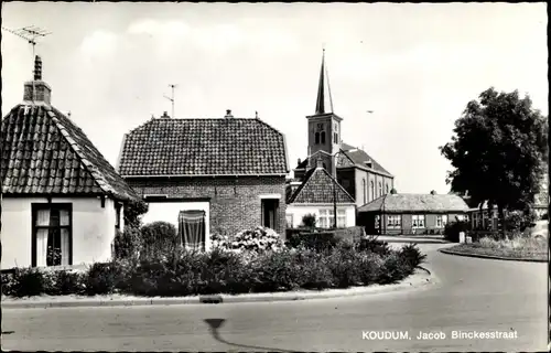 Ak Koudum Friesland Niederlande, Jacob Binckesstraat