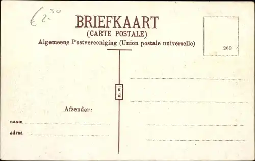 Ak Leeuwarden Friesland Niederlande, Grachtswal, Strafgevangenis, Kazerne