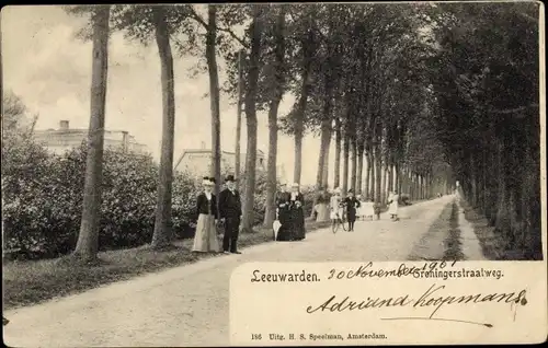 Ak Leeuwarden Friesland Niederlande, Groningerstraatweg