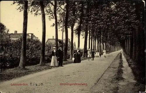 Ak Leeuwarden Friesland Niederlande, Groningerstraatweg