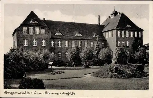 Ak Resko Regenwalde Pommern, Bismarckschule