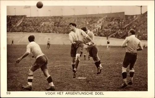 Ak Olympia 1928, Voor het Argentijnsche Doel, Fußballspiel