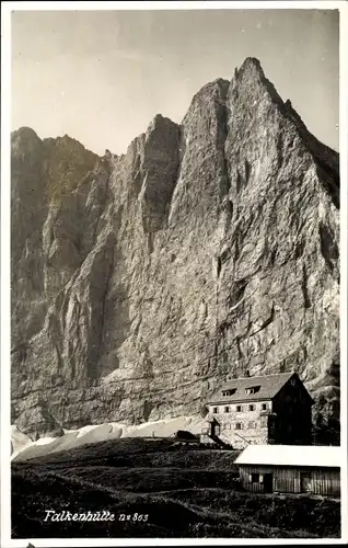 Ak Hinterriß Vomp in Tirol, Falkenhütte, Adolf Sotier Haus