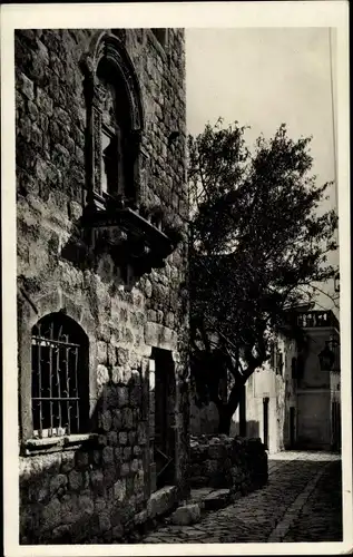 Ak Rab Arbe Kroatien, Stadtpartie, Wohnhaus