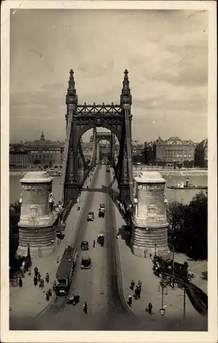 Ak Budapest Ungarn, Elisabeth-Brücke