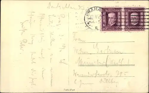 Ak Praha Prag Tschechien, Teilansicht der Stadt, Kirche