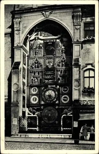 Ak Olomouc Olmütz Stadt, Astronomische Uhr