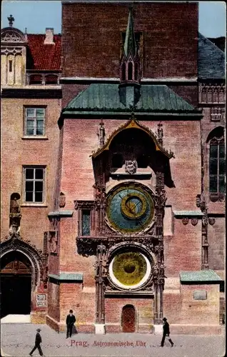 Ak Prag Praha, Astronomische Uhr in der Altstadt