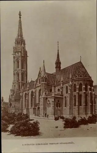Ak Budapest Ungarn, Matthias-Kirche, Nagyboldogasszony-templom