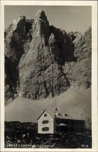 Ak Tirol in Österreich, Lamsenjochhütte