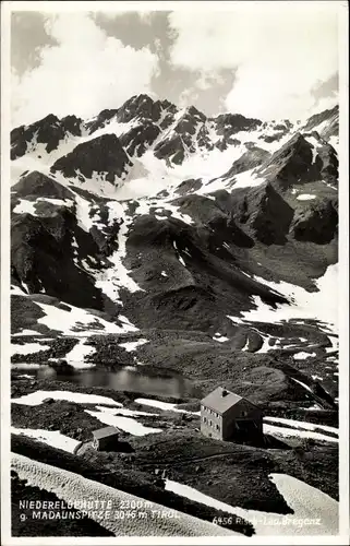 Ak Tirol in Österreich, Niederelbehütte, Madaunspitze