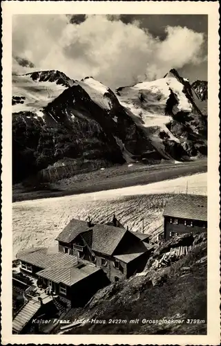 Ak Großglockner in Tirol, Franz Josef Haus
