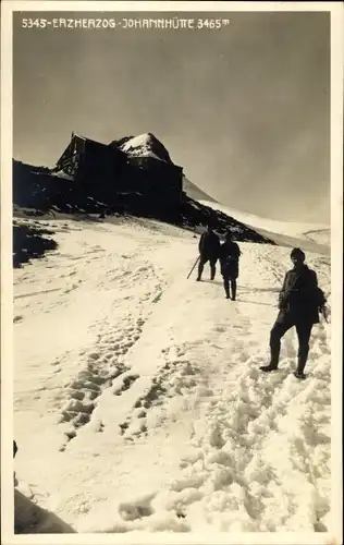 Ak Heiligenblut am Großglockner in Kärnten, Erzherzog Johann Hütte