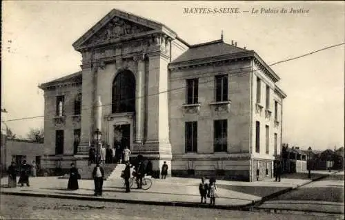 Ak Mantes sur Seine Yvelines, Le Palais de Justice
