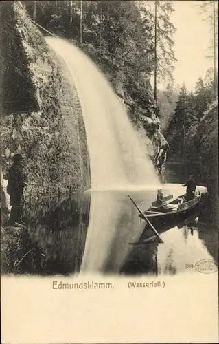 Ak Hřensko Herrnskretschen Elbe Region Aussig, Edmundsklamm, Kamnitzklamm