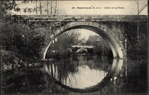 Ak Montrevault Maine et Loire, L'Evre, Les Ponts