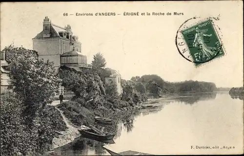 Ak Erigné Maine et Loire, La Roche de Murs