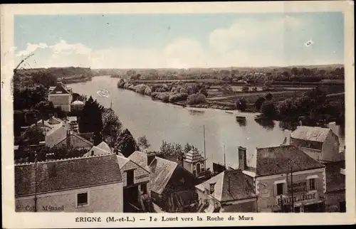 Ak Erigné Maine et Loire, Le Louet vers la Roche de Murs