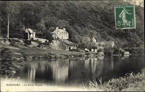 Ak Harcourt Calvados, La Roche Busnel