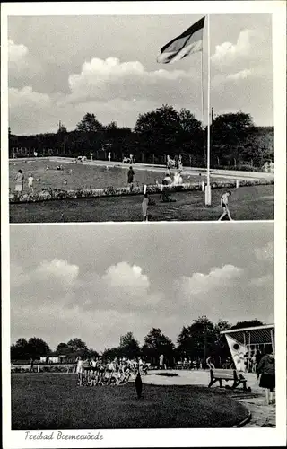 Ak Bremervörde in Niedersachsen, Freibad