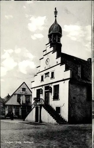 Ak Lingen im Emsland, Rathaus