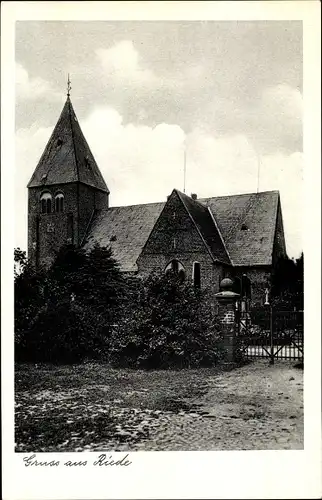 Ak Riede in Niedersachsen, Kirche