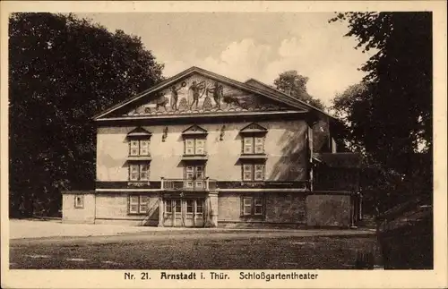 Ak Arnstadt in Thüringen, Schlossgartentheater