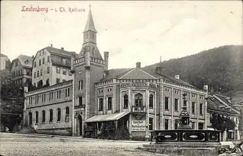 Ak Bad Leutenberg in Thüringen, Rathaus