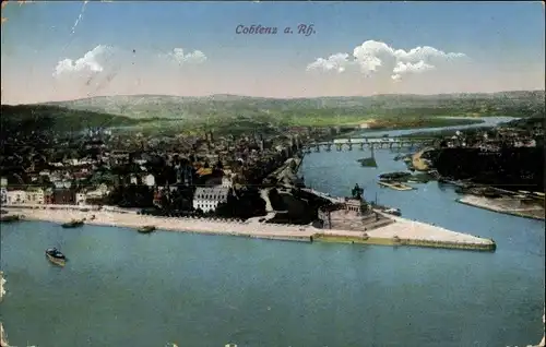 Ak Koblenz am Rhein, Panorama