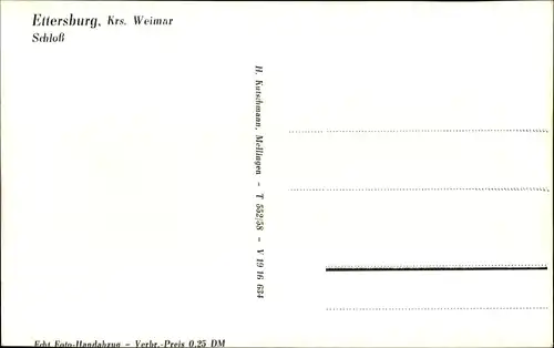 Ak Ettersburg in Thüringen, Schloss