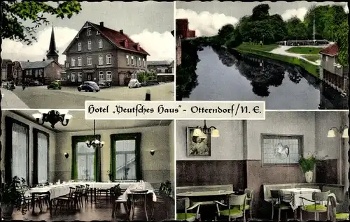 Ak Otterndorf in Niedersachsen, Hotel Deutsches Haus, Cuxhavener Straße 15