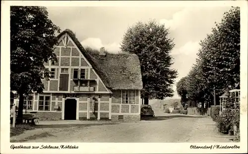 Ak Otterndorf an der Niederelbe, Gasthaus zur Schleuse