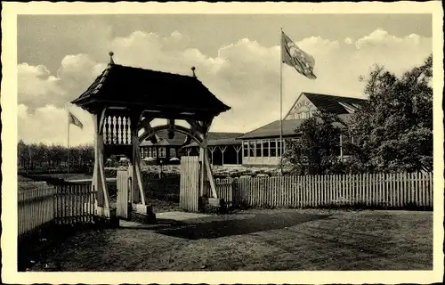 Ak Lühe Jork im Alten Land, Fährhaus, Brücke II