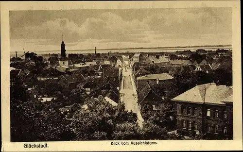 Ak Glückstadt an der Elbe, Gesamtansicht