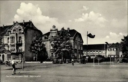 Ak Recklinghausen im Ruhrgebiet, Neumarkt