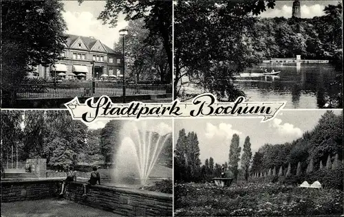 Ak Bochum im Ruhrgebiet, Partien aus dem Stadtpark