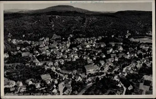 Ak Plüderhausen in Baden Württemberg, Totalansicht der Ortschaft, Fliegeraufnahme