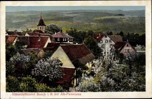 Ak Buoch Remshalden in Baden Württemberg, Kurhaus Daheim, Blick auf den Ort