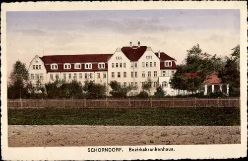 Ak Schorndorf in Württemberg, Bezirkskrankenhaus