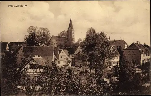 Ak Welzheim in Württemberg, Blick auf den Ort