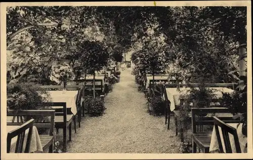 Ak Lorch im Remstal Württemberg, Wald Cafe Muckensee, Wintergarten