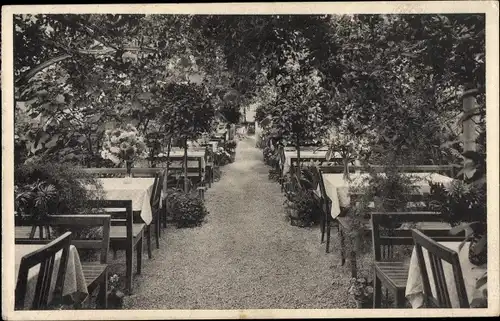 Ak Lorch im Remstal Württemberg, Wald Cafe Muckensee, Wintergarten