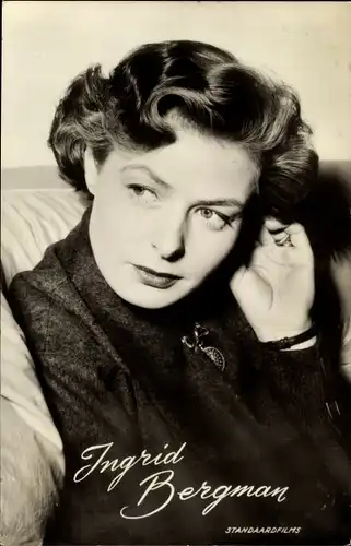 Ak Schauspielerin Ingrid Bergman, Portrait