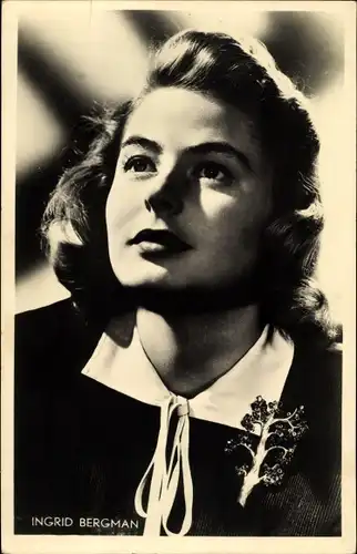 Ak Schauspielerin Ingrid Bergman, Portrait